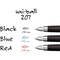 Uni-Ball 207 0.7mm Gel Pens - Ultra Micro Pen Point - 4 / Pack